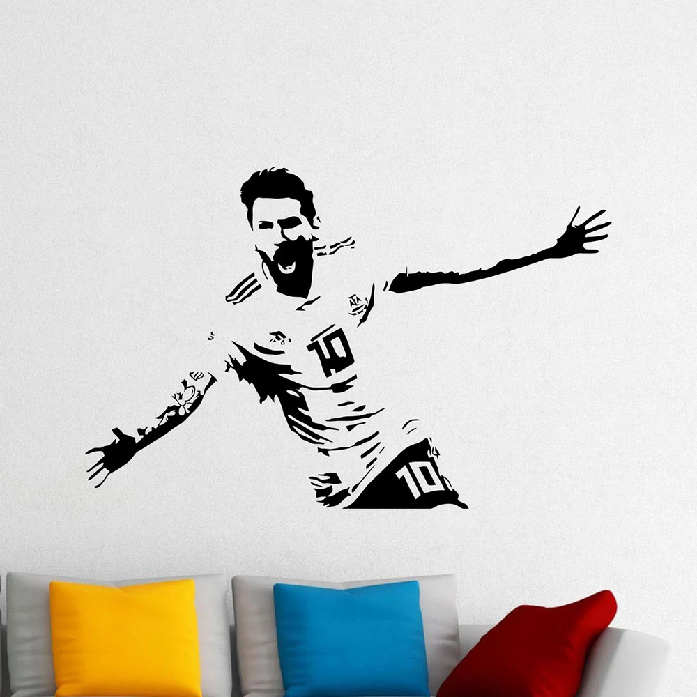 Messi Wall Decal Vinyl Sticker - Home Decor Vinyl Flooring avis et prix