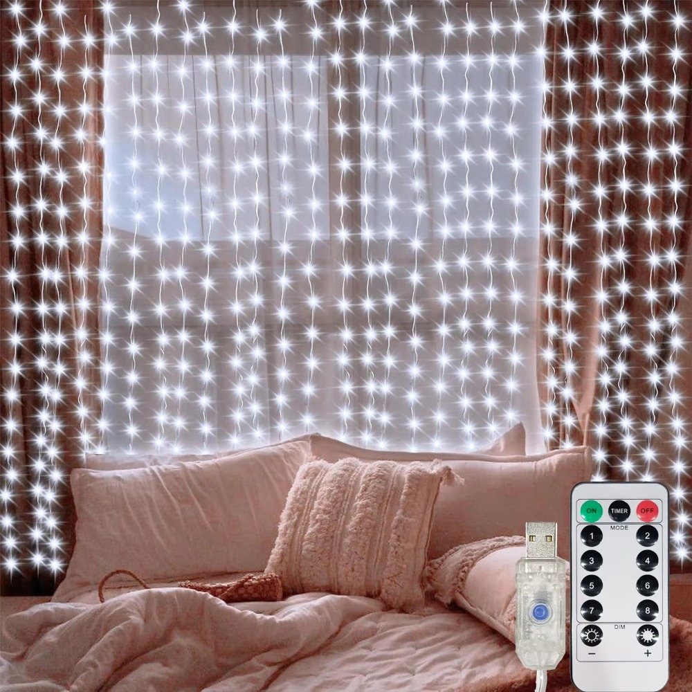 LED Curtain String Lights Garl - String Curtain Light avis et prix