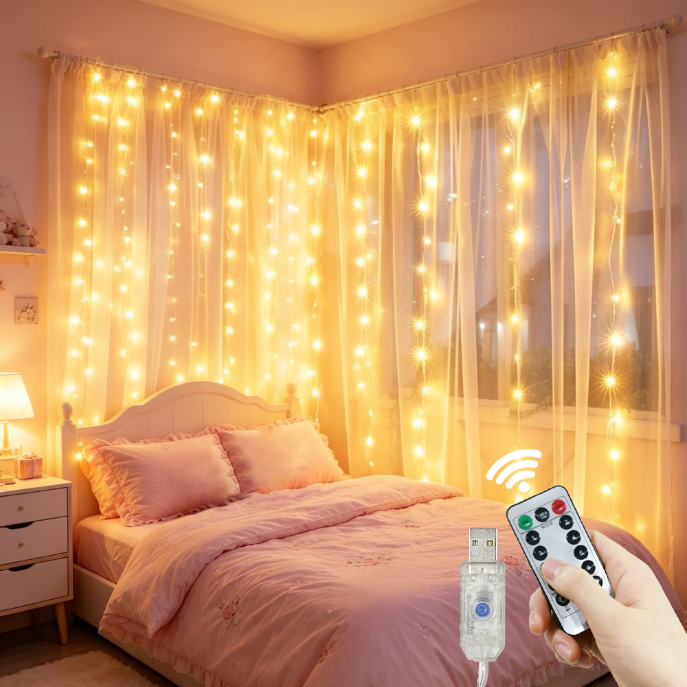 LED Curtain String Lights Garl - String Curtain Light avis et prix
