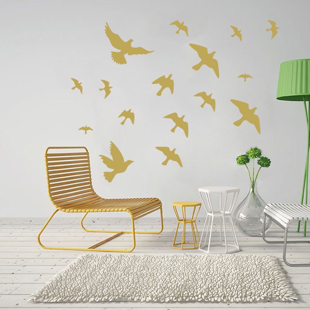12Pcs/set Bird Wall Stickers H - Home Decor Vinyl Flooring avis et prix