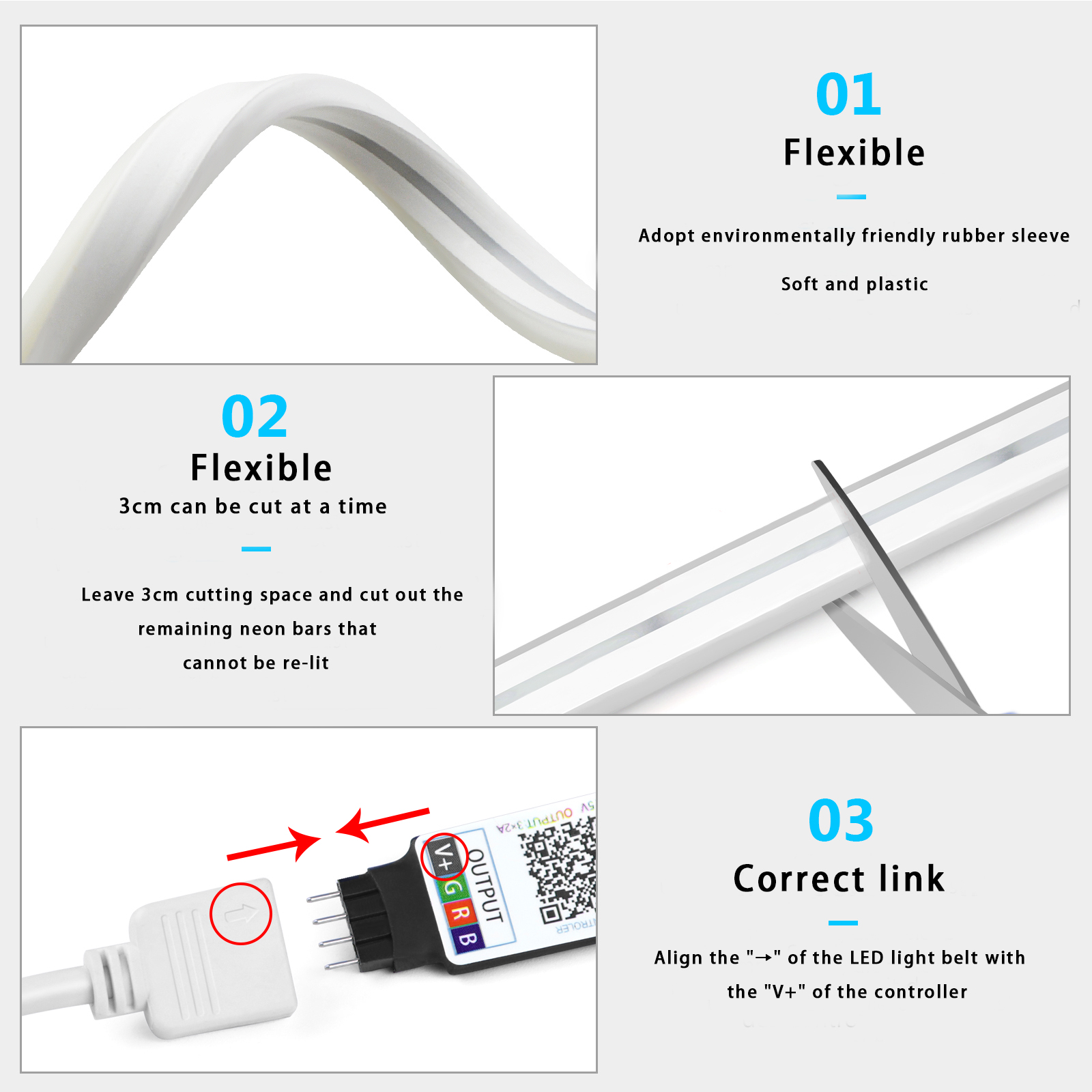 5V USB RGB Neon LED Strip Wate - Home Decor App Free avis et prix