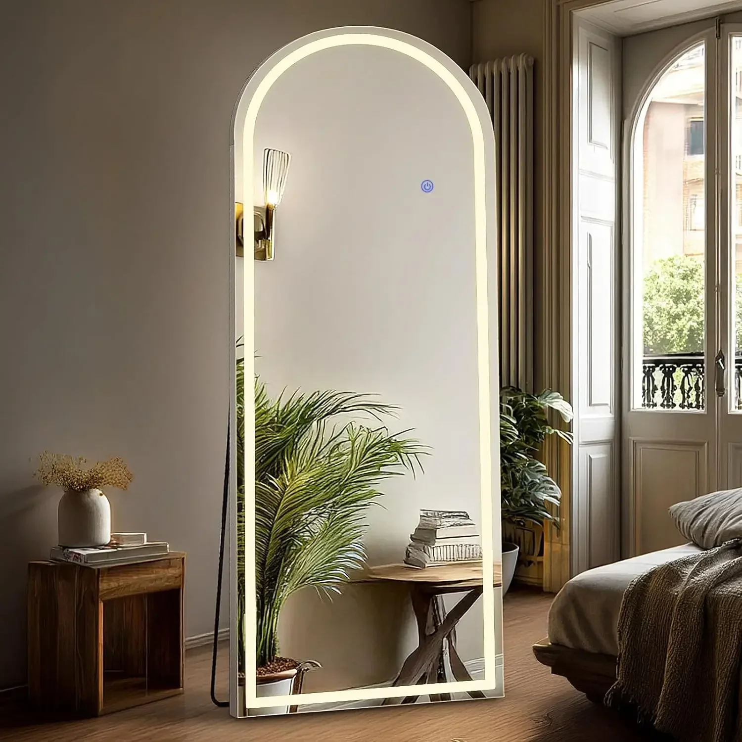 Full Body Wall Mirror with LED - Flooring Home Decor avis et prix