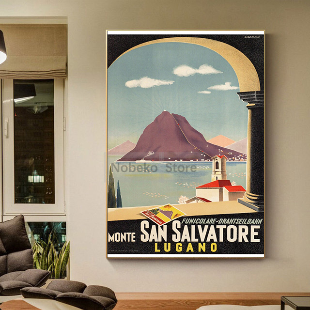 Switzerland Vintage Travel Pos - Home Decor Zurich avis et prix