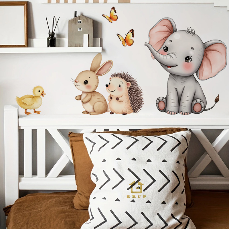 Cartoon Animal Wall Sticker -  - Flooring Home Decor avis et prix