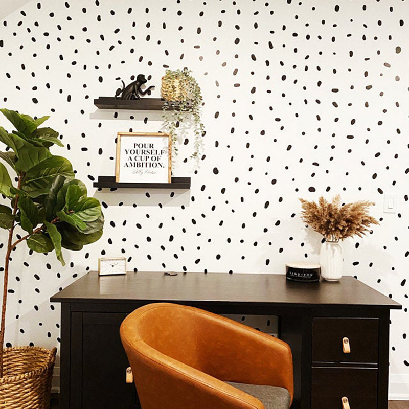 140 Pcs Polka Dots Nordic Wall - Home Decor Vinyl Flooring avis et prix