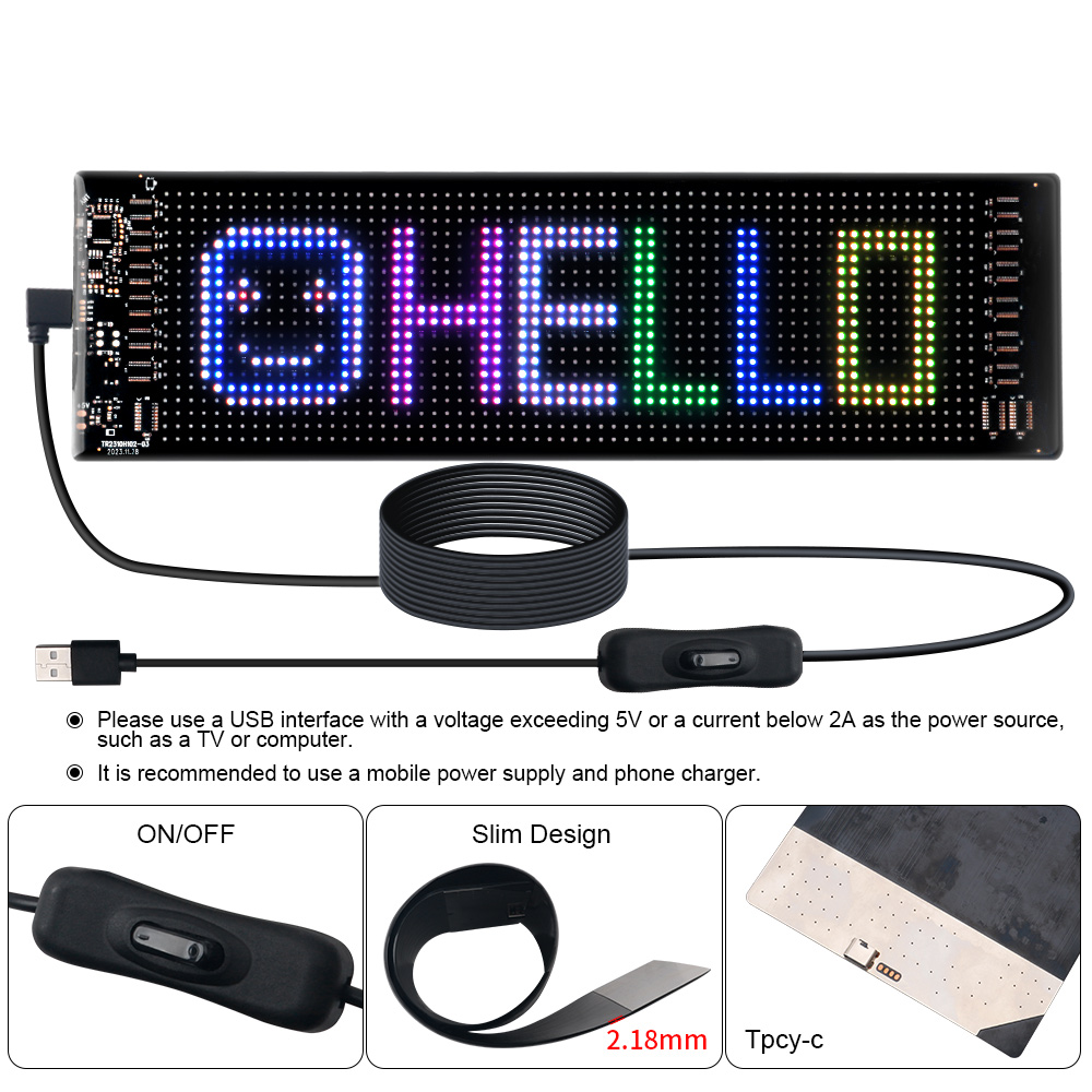 LED Matrix Pixel Panel Scrolli - Home Decor App Free avis et prix