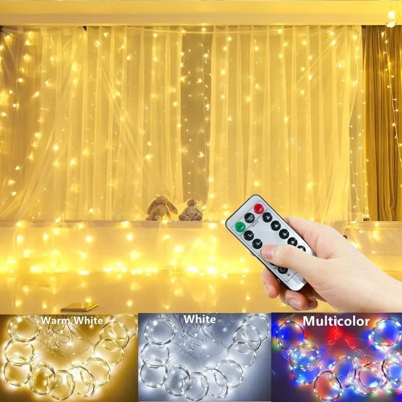 3m/4m/6m USB Power Curtain Str - String Curtain Light avis et prix