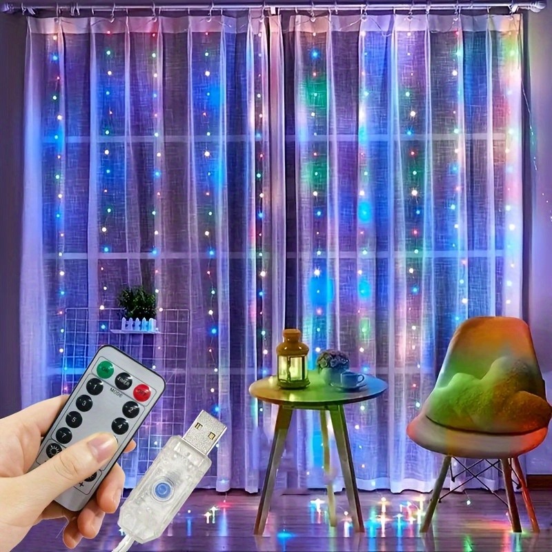 3m/4m/6m USB Power Curtain Str - String Curtain Light avis et prix
