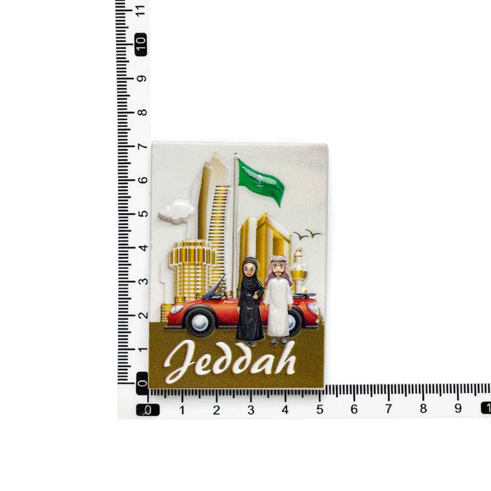 Jeddah 3D resin fridge magnets - Home Decor Jeddah avis et prix