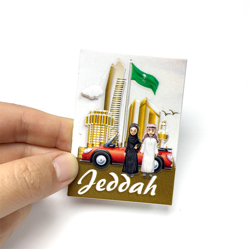 Jeddah 3D resin fridge magnets - Home Decor Jeddah avis et prix