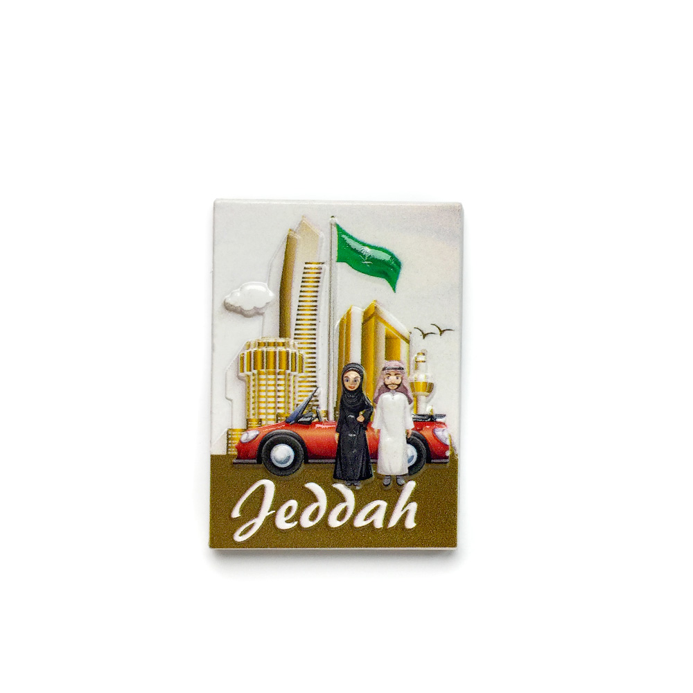 Jeddah 3D resin fridge magnets - Home Decor Jeddah avis et prix