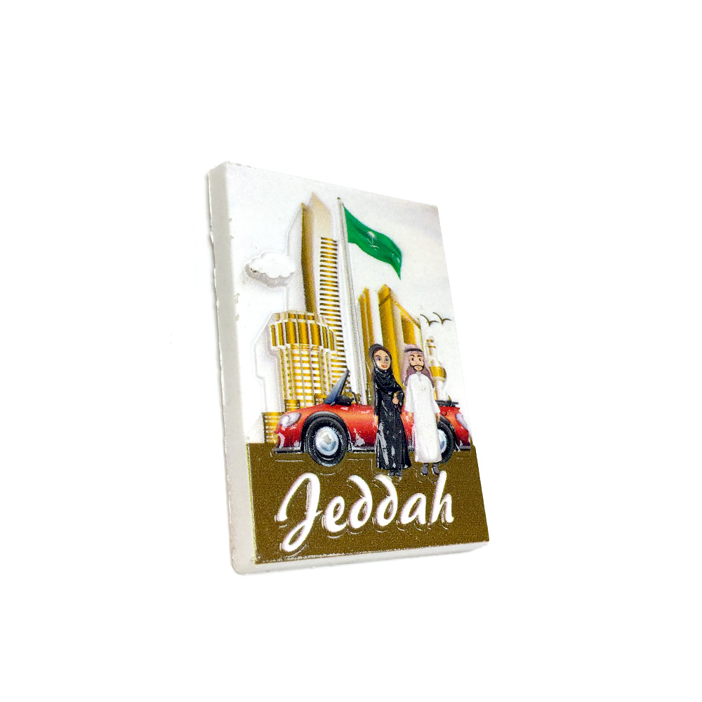 Jeddah 3D resin fridge magnets - Home Decor Jeddah avis et prix