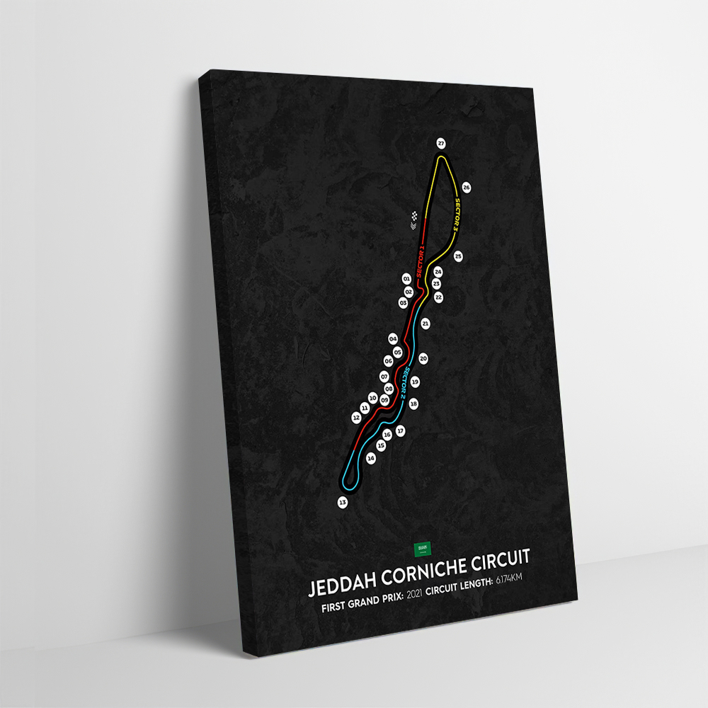 Jeddah Circuit Printing Poster - Home Decor Jeddah avis et prix