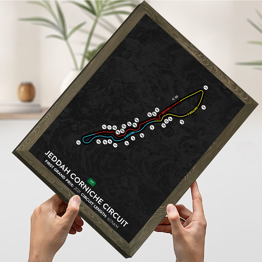 Jeddah Circuit Printing Poster - Home Decor Jeddah avis et prix