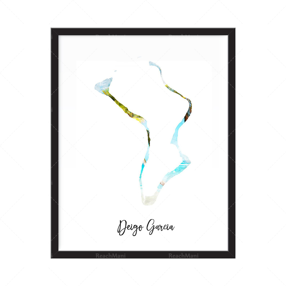 Impression de carte aquarelle  - Home Decor Qatar avis et prix