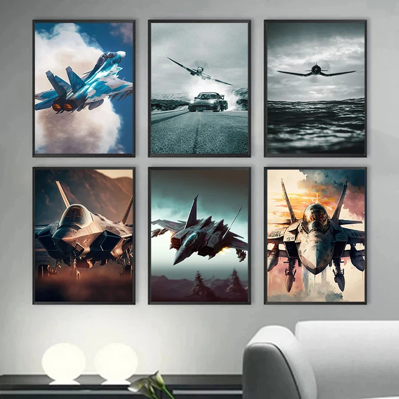 Jet Fighter Canvas Wall Art  M - Home Decor Enthusiast avis et prix
