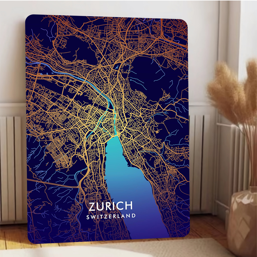 Zurich Switzerland City Map Me - Home Decor Zurich avis et prix