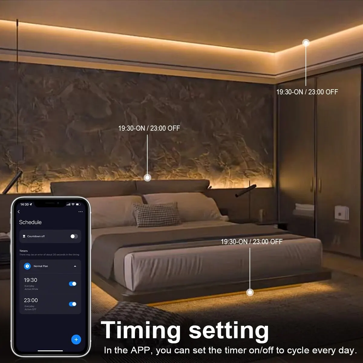 Tuya Smart COB LED Strip Light - Home Decor App Free avis et prix