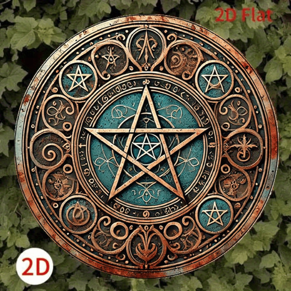 Vintage Wiccan Pentagram Metal - Home Decor Enthusiast avis et prix