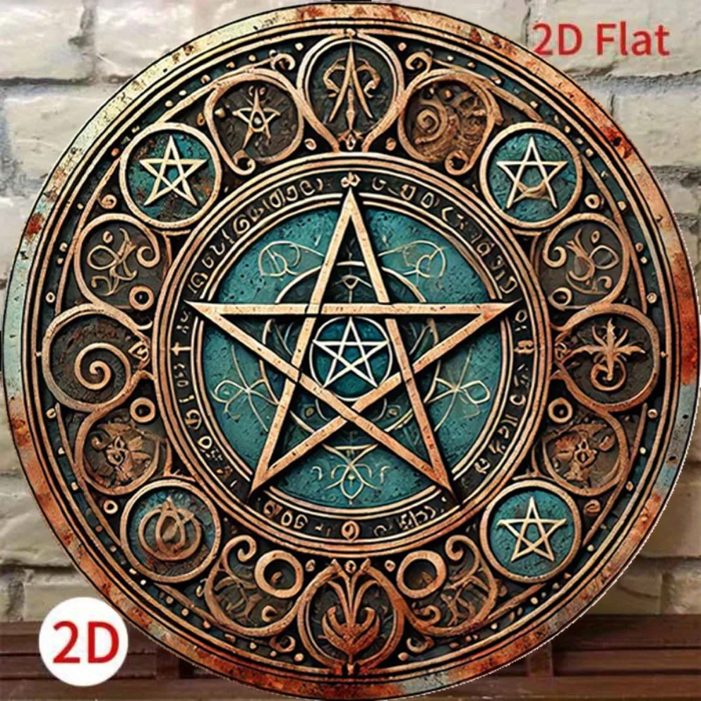 Vintage Wiccan Pentagram Metal - Home Decor Enthusiast avis et prix