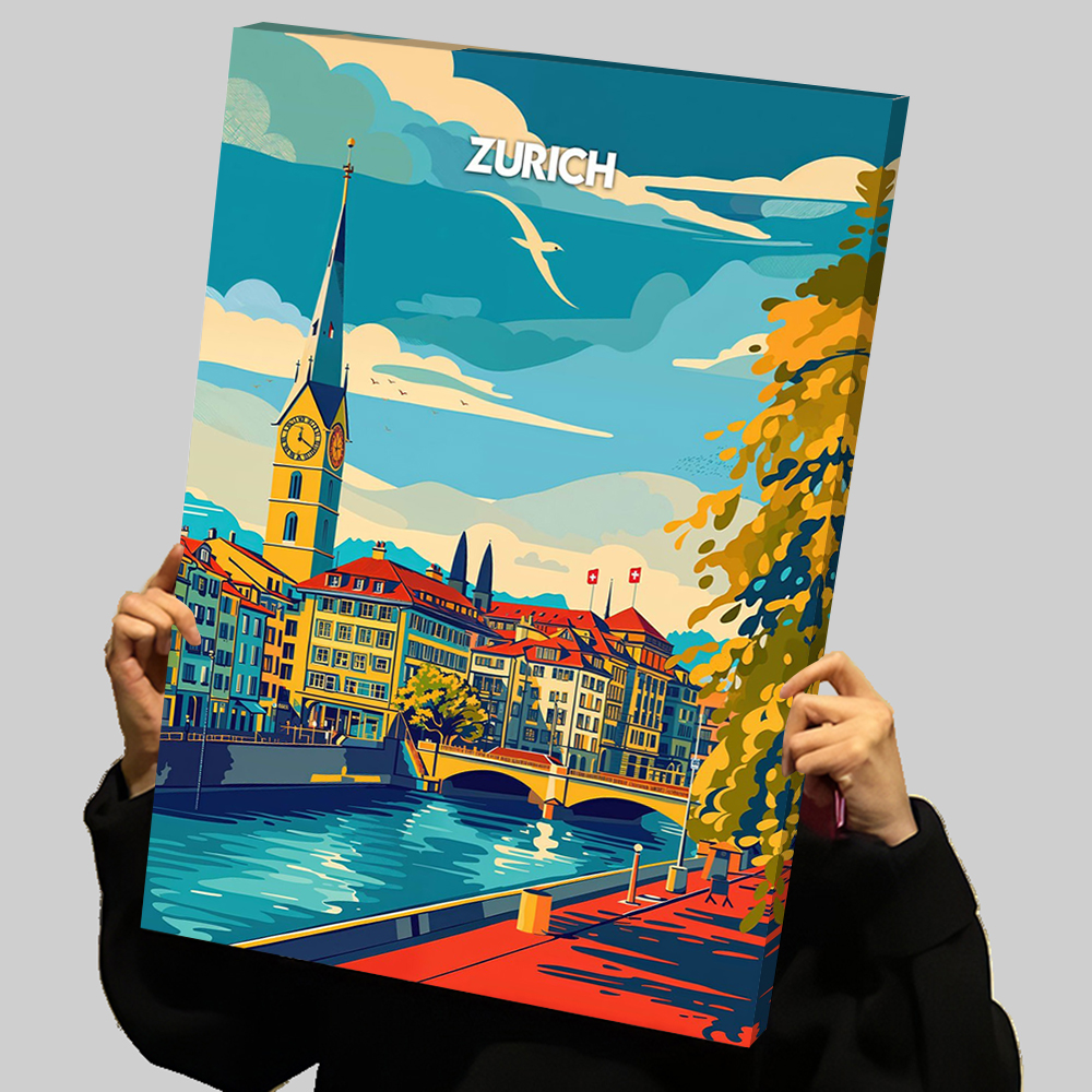Zurich Serenity Travel Prints  - Home Decor Zurich avis et prix