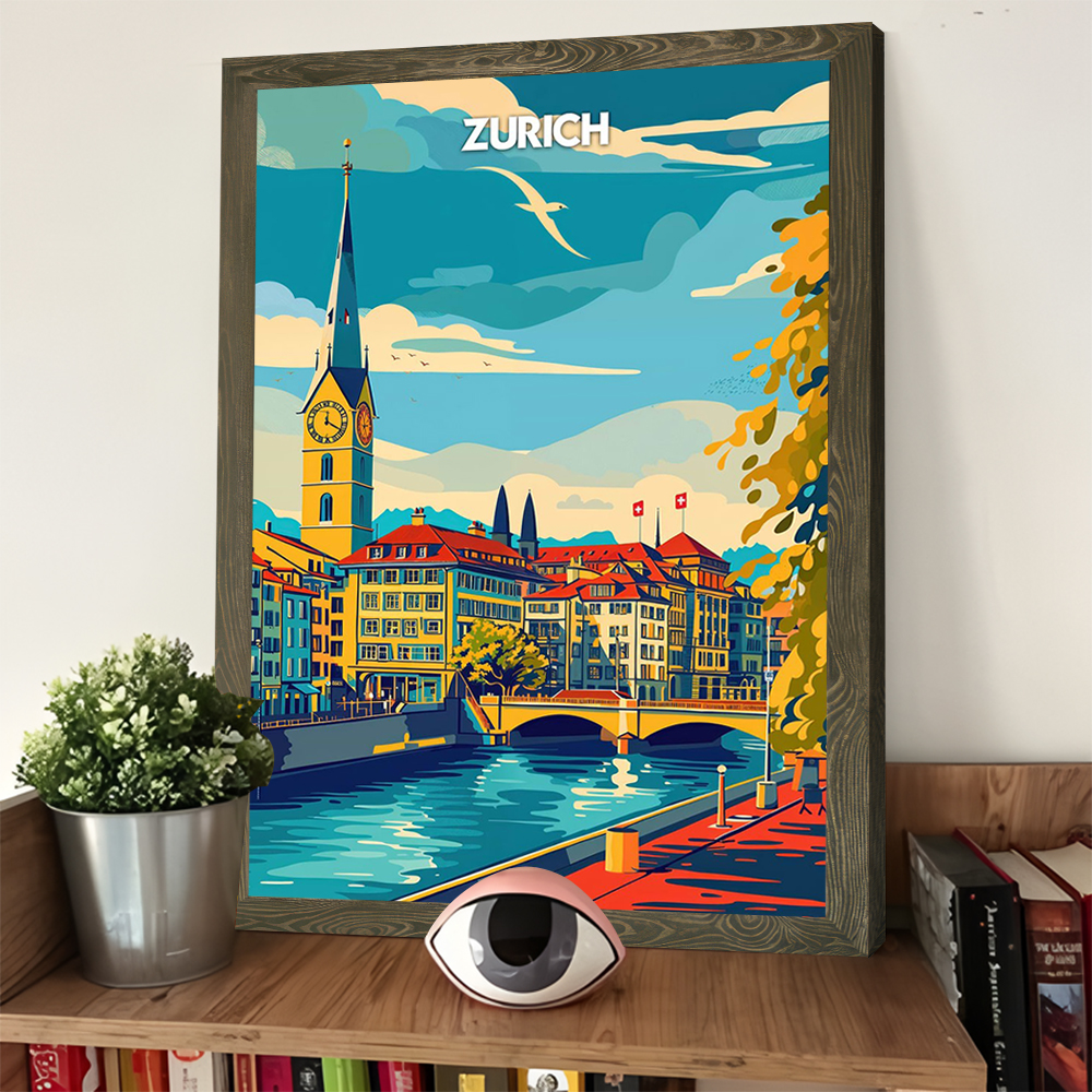 Zurich Serenity Travel Prints  - Home Decor Zurich avis et prix
