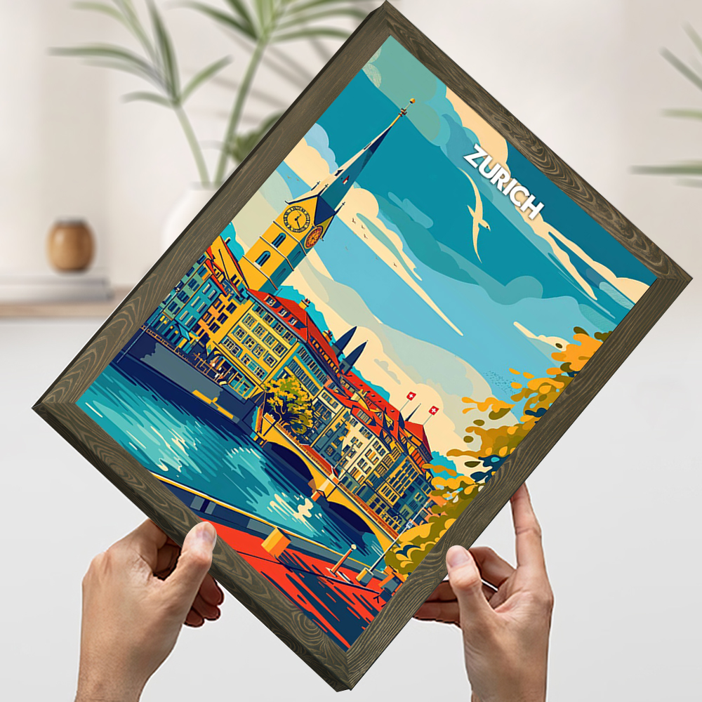 Zurich Serenity Travel Prints  - Home Decor Zurich avis et prix
