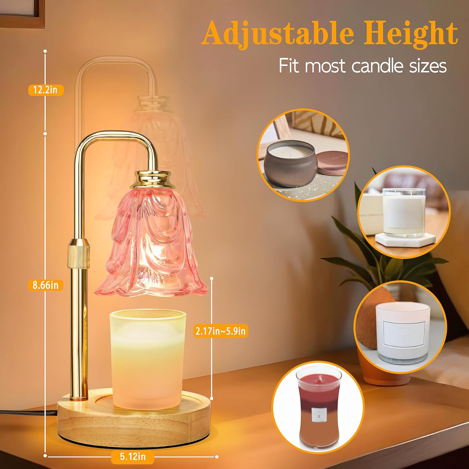 Pink Tulip Candle Warmer Lamp  - Home Decor Free Images avis et prix