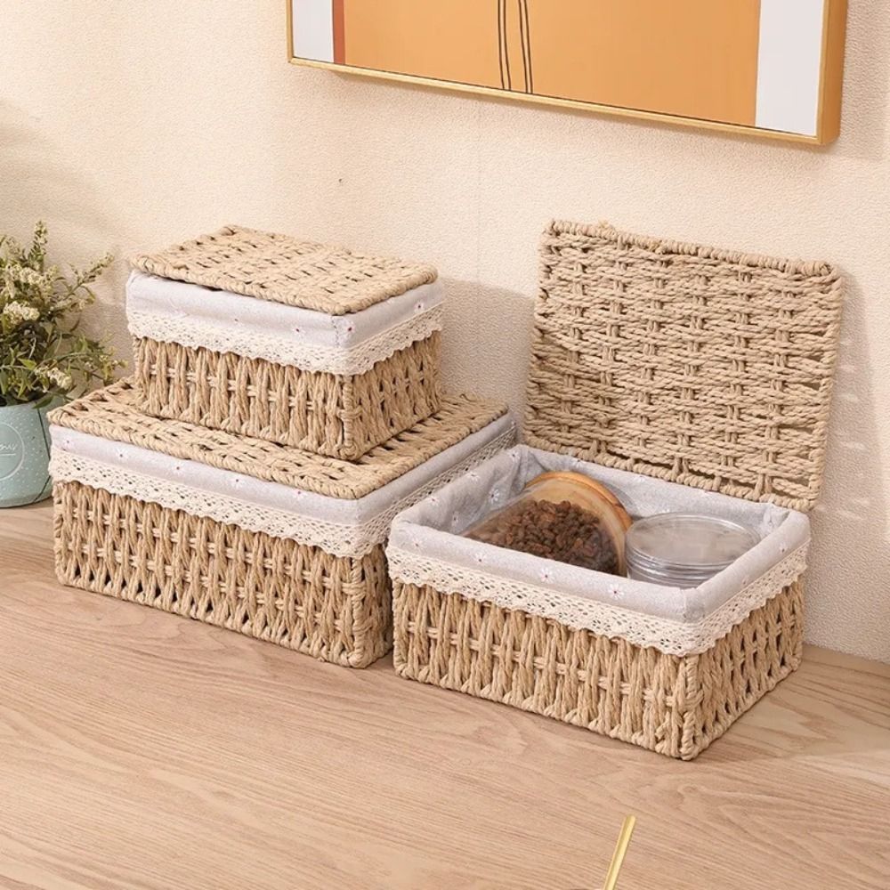 Rustic Hand Woven Wicker Stora - Home Decor Hampers avis et prix