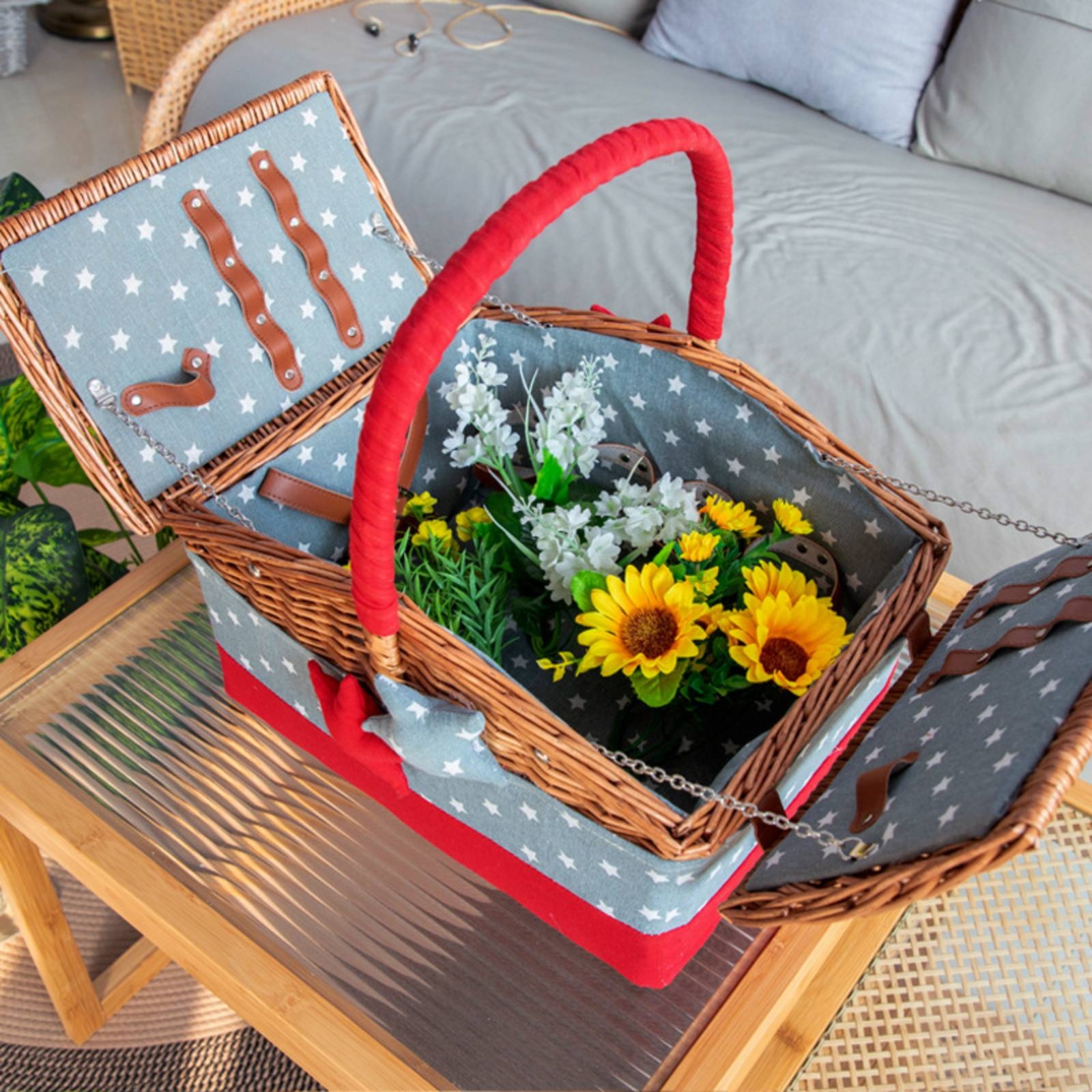 Handwoven Hamper with Handle D - Home Decor Hampers avis et prix