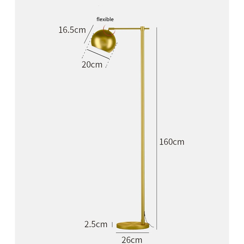(Sea shipping)Gold Floor Lamp  - Flooring Home Decor avis et prix