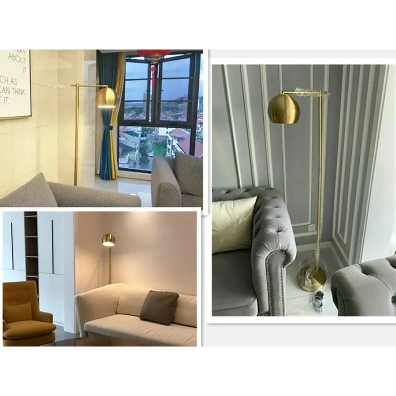 (Sea shipping)Gold Floor Lamp  - Flooring Home Decor avis et prix