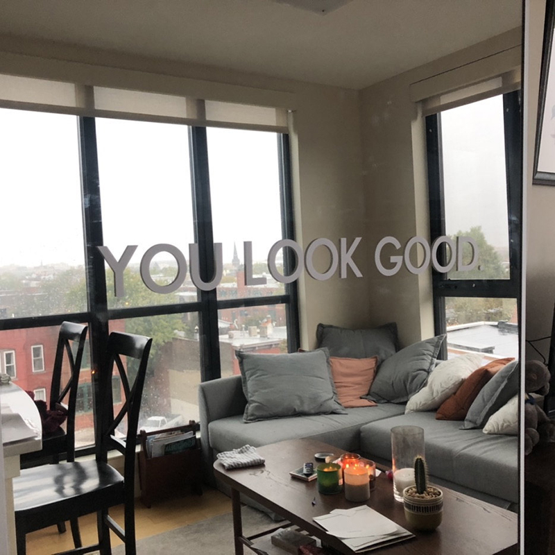 You Look Good Mirror Wall Stic - Home Decor Vinyl Flooring avis et prix