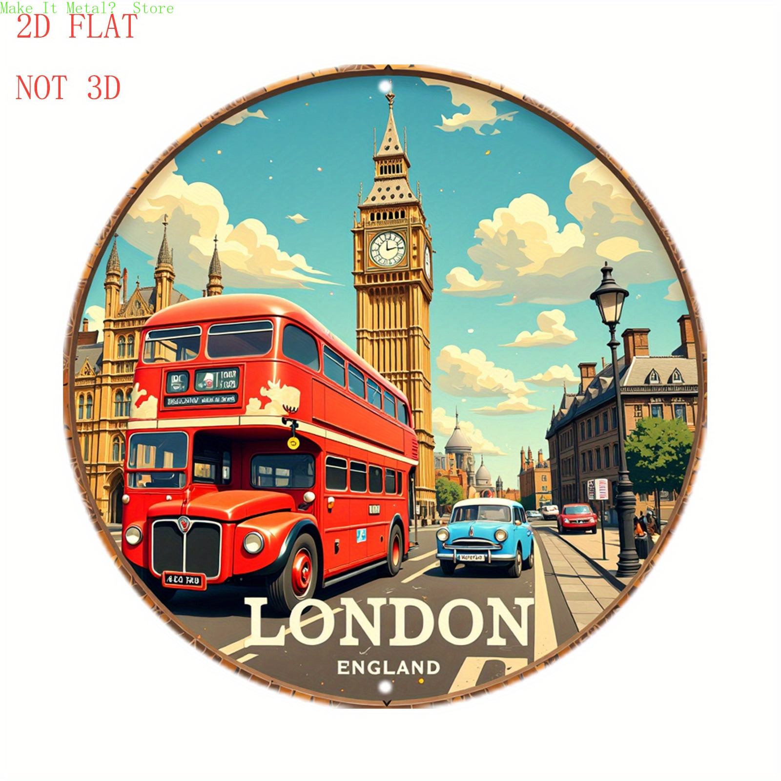 London England Red Double Deck - Home Decor Enthusiast avis et prix