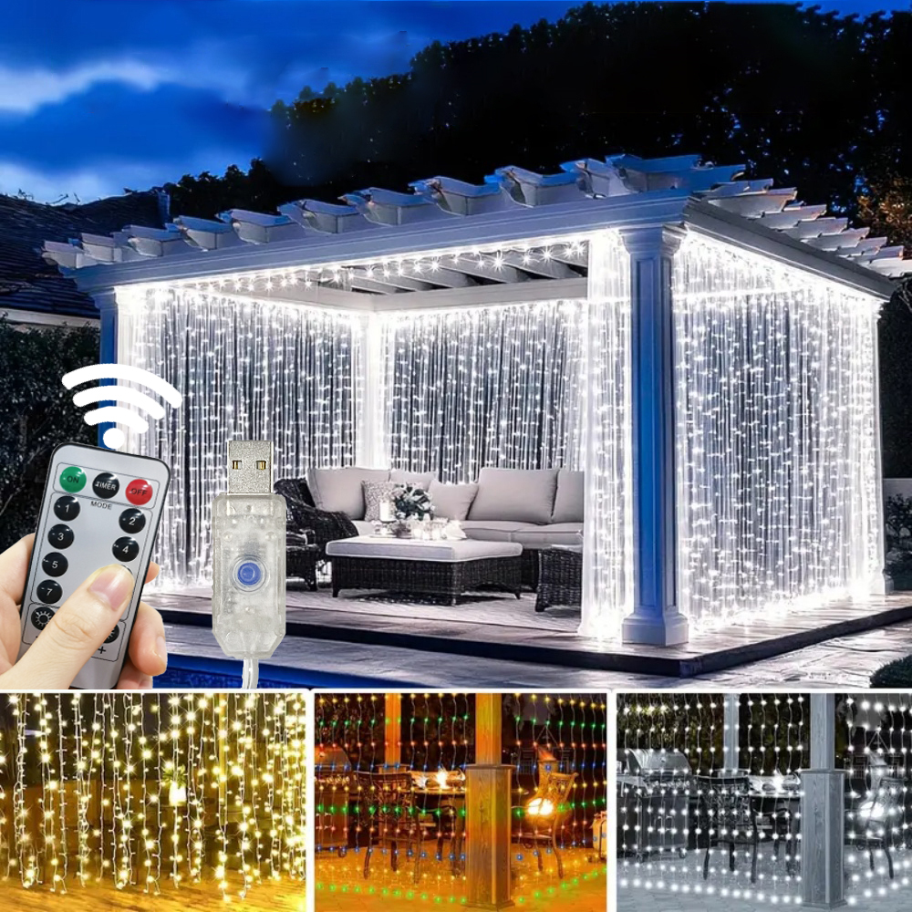 3/6m LED Curtain String Lights - String Curtain Light avis et prix