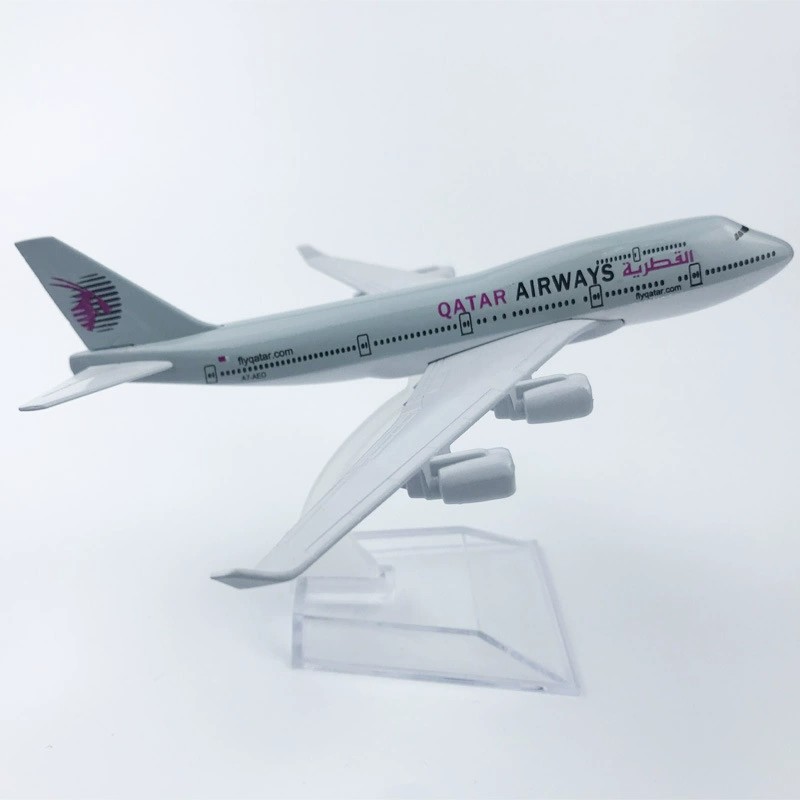 16cm Alloy Metal B747 Qatar Ai - Home Decor Qatar avis et prix