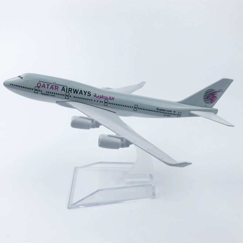 16cm Alloy Metal B747 Qatar Ai - Home Decor Qatar avis et prix