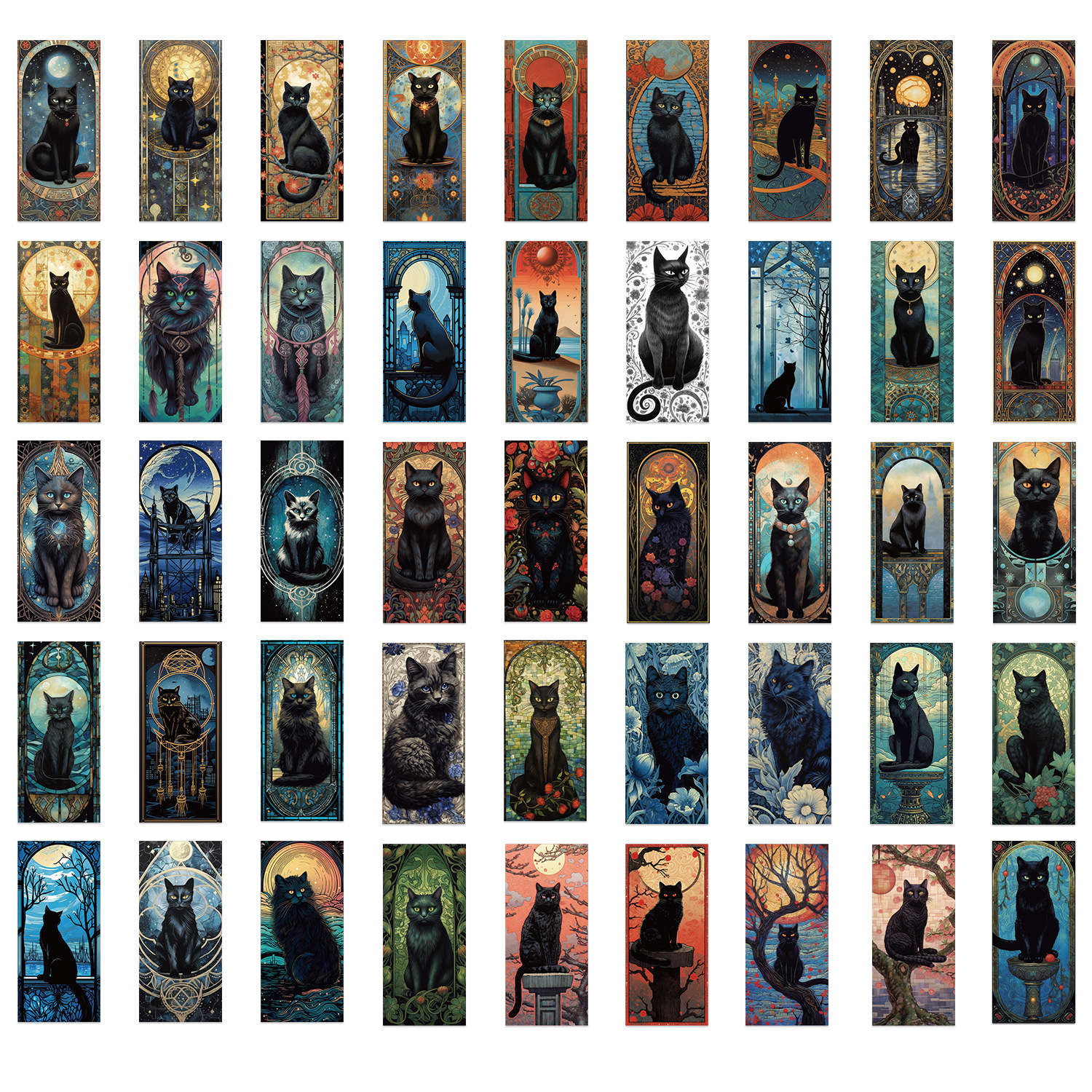 60PCS Dark Gothic Black Cat Ho - Flooring Home Decor avis et prix