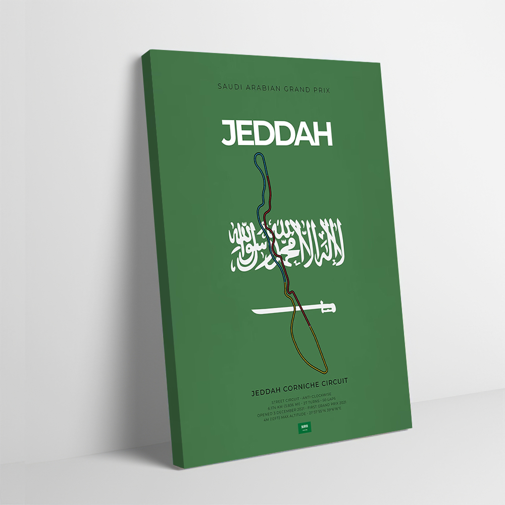 Jeddah F Racing Circuit Printi - Home Decor Jeddah avis et prix