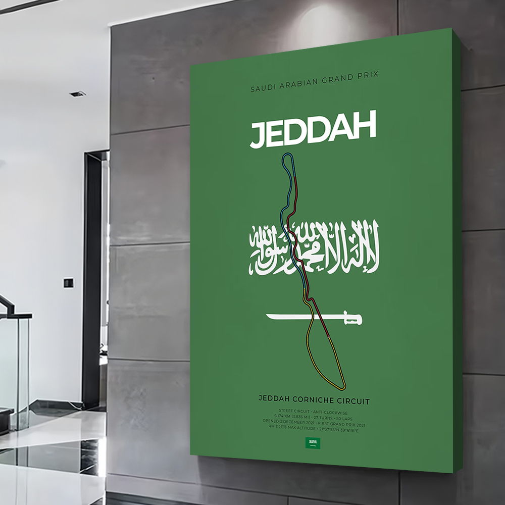 Jeddah F Racing Circuit Printi - Home Decor Jeddah avis et prix