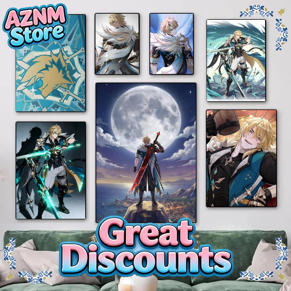 1pc Anime Game Genshin Impact  - Home Decor Games Free avis et prix