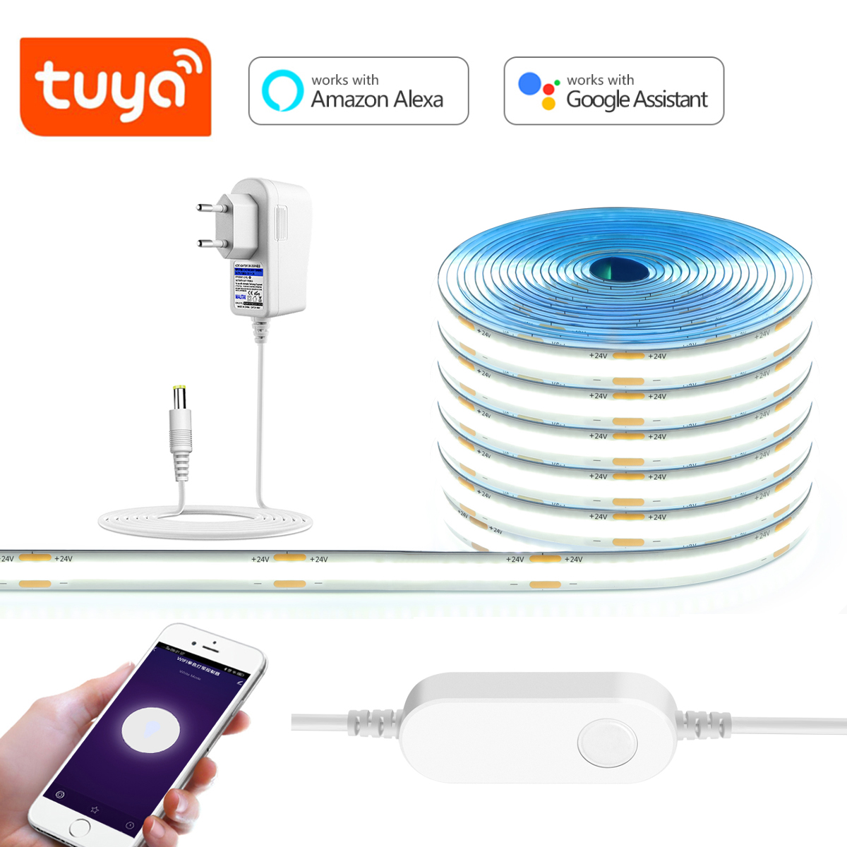 3M 5M 10M 24V COB LED Strip Li - Home Decor App Free avis et prix
