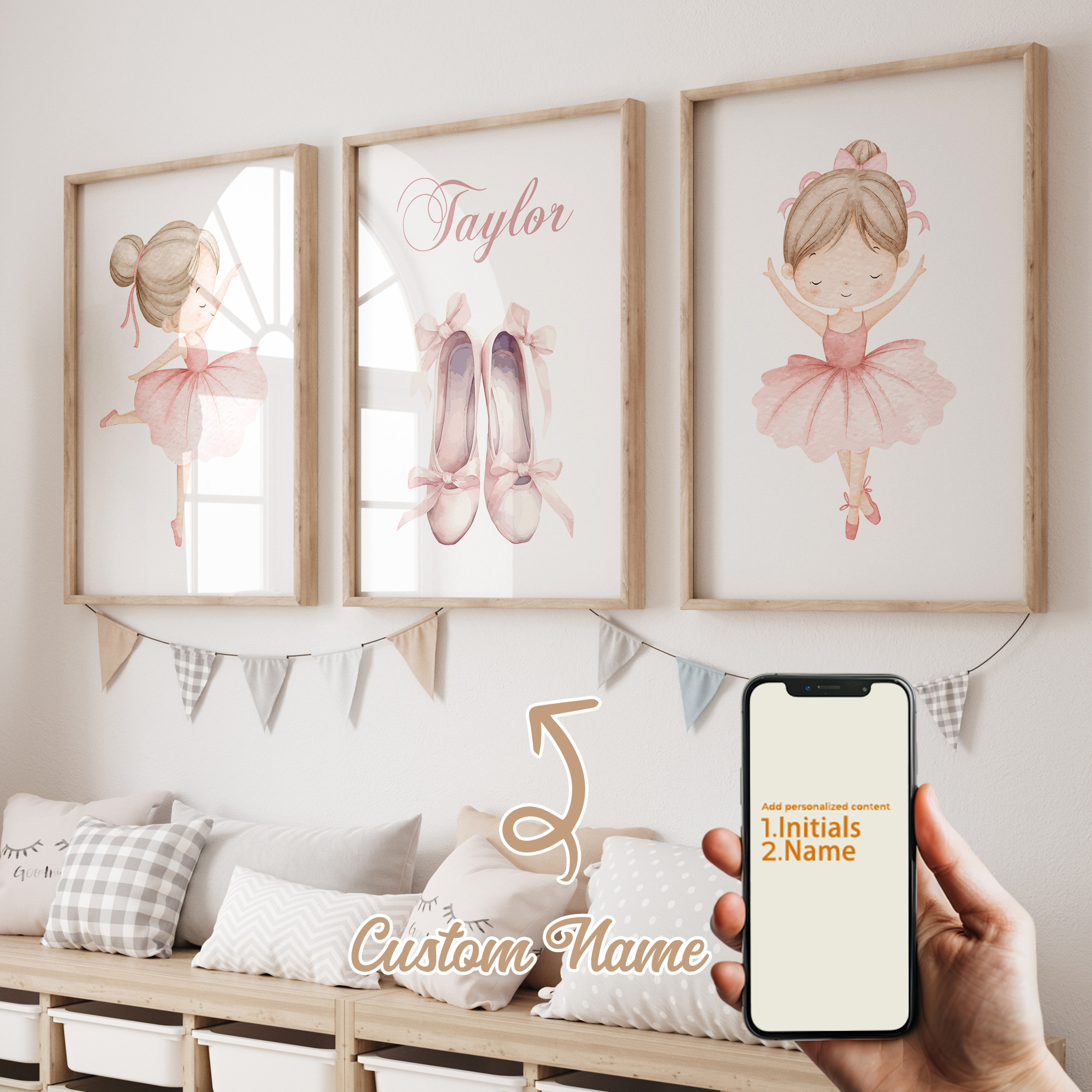3pcs Personalized Custom Name  - Home Decor Aesthetic avis et prix