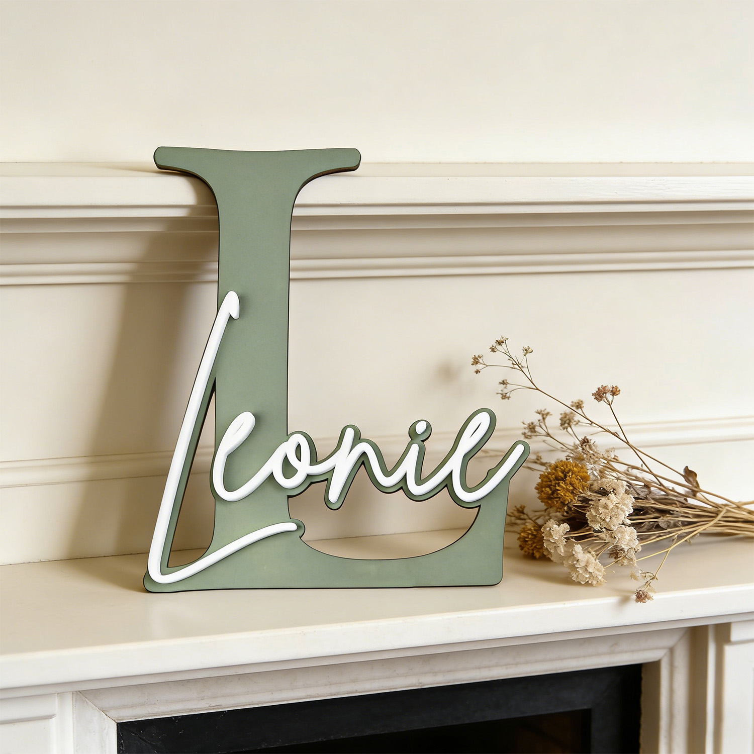 1pc Double-layer Wooden Name D - Home Decor Inspo avis et prix