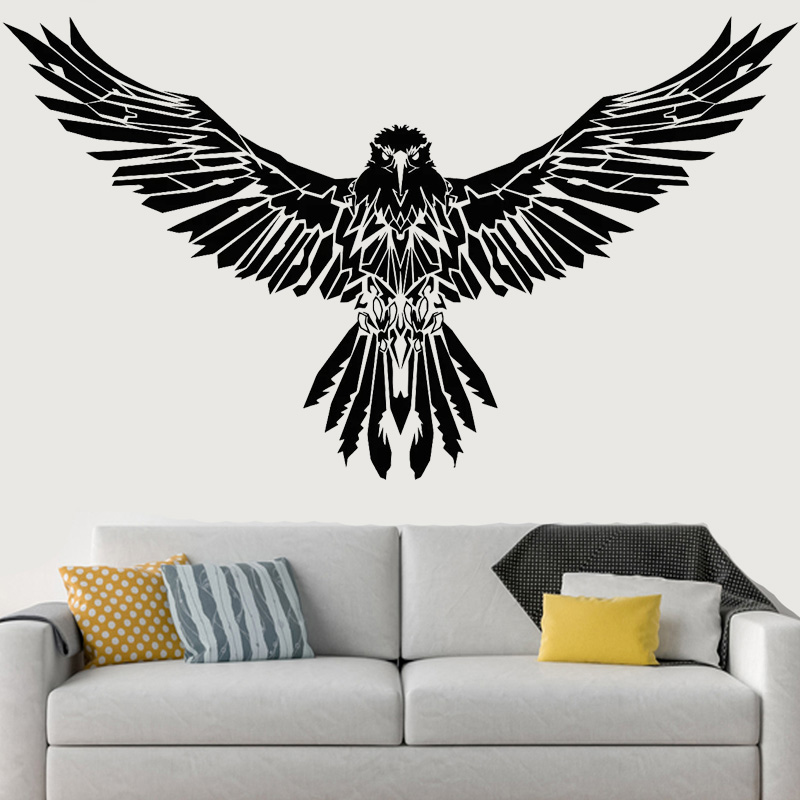 Black Raven Wall Sticker Eagle - Home Decor Vinyl Flooring avis et prix