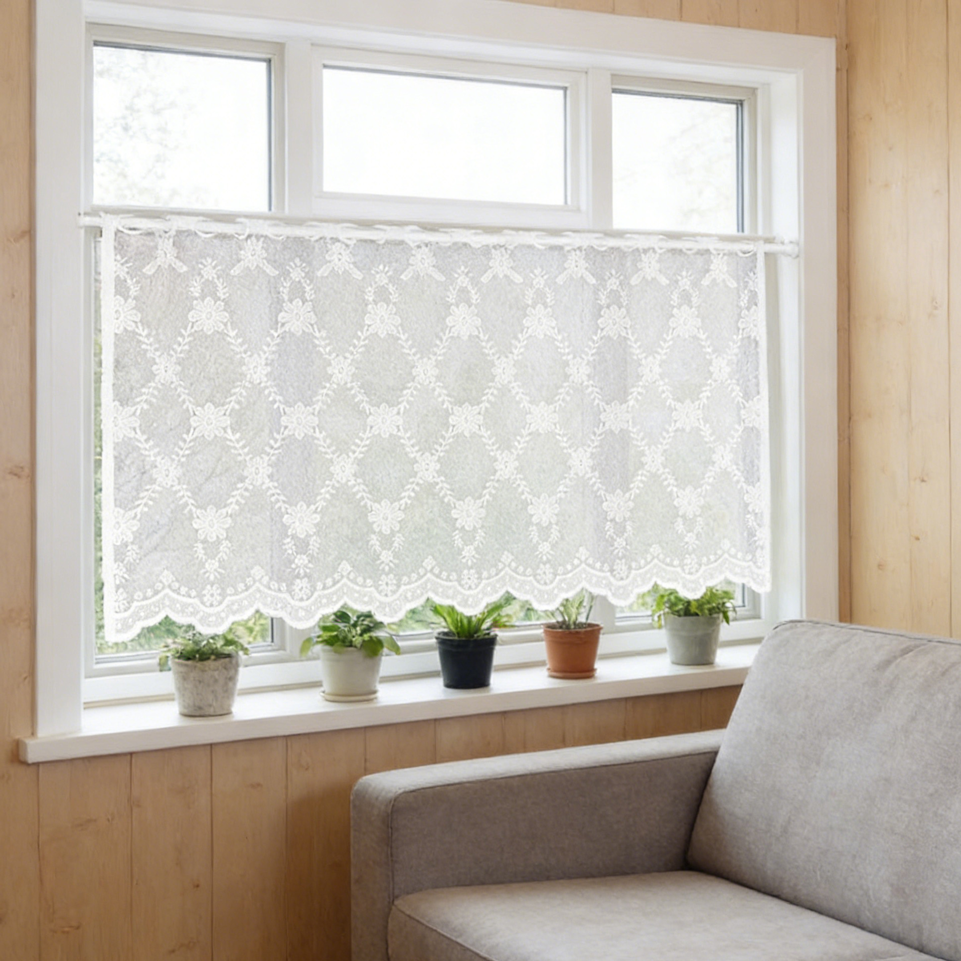 1pc Nordic Style Lace Curtain  - Home Decor Under 100 avis et prix