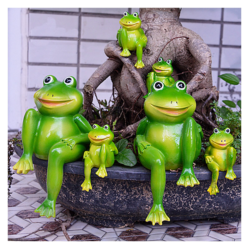 2pcs/Set Cute Resin Sitting Fr - Home Decor Store avis et prix