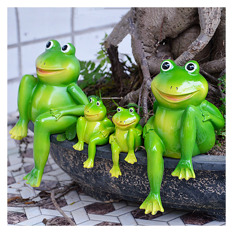 2pcs/Set Cute Resin Sitting Fr - Home Decor Store avis et prix
