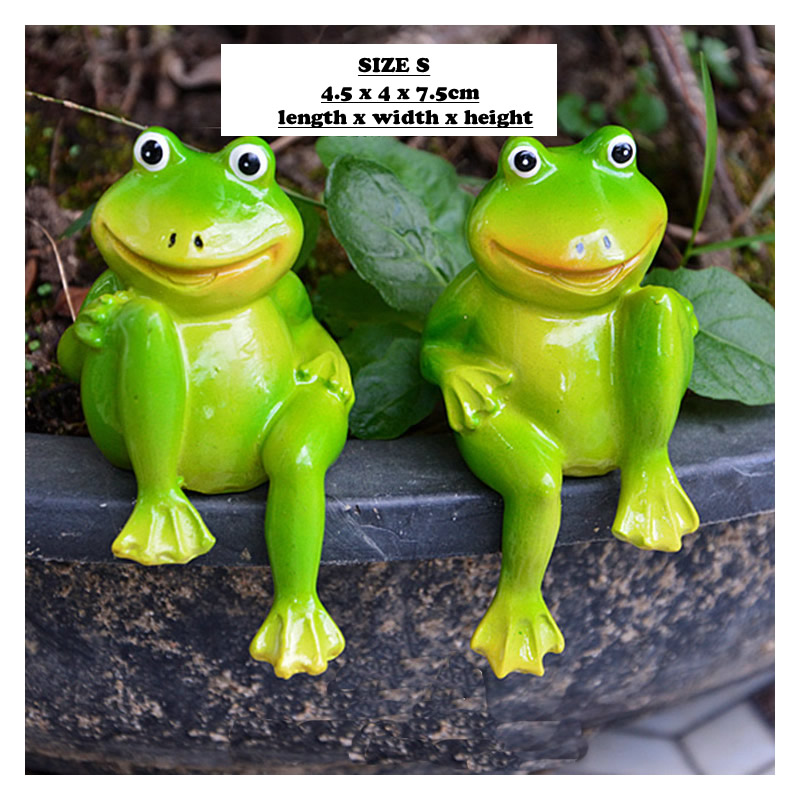 2pcs/Set Cute Resin Sitting Fr - Home Decor Store avis et prix