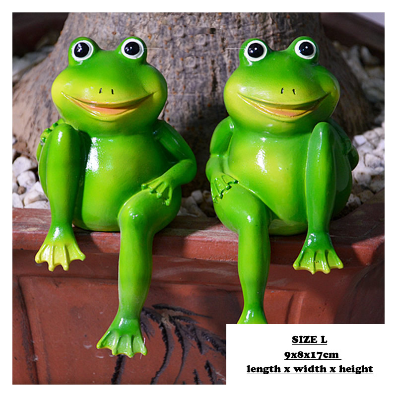 2pcs/Set Cute Resin Sitting Fr - Home Decor Store avis et prix